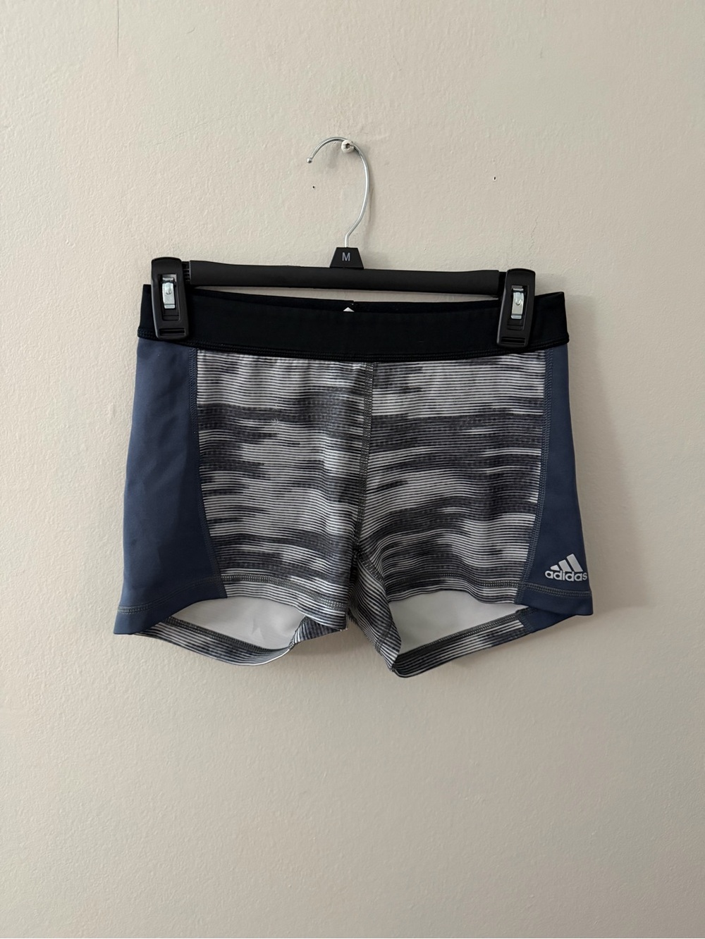 adidas women' Gray & grey volleyball spandex Athletic Shorts